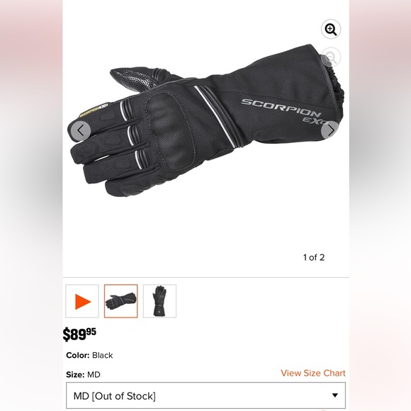 Scorpion EXO Tempest Waterproof Insulated Gauntlet glove - Picture 4 of 4